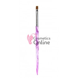 Pensula de unghii pentru Gel UV Mov Nr  6  Lidan, art PU60-03